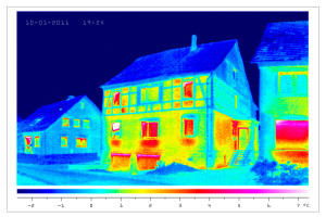 termografia di una villa