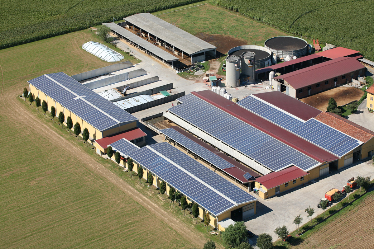 fotografie azienda agricola impianto fotovoltaico Corna Impianti