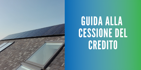 cessione del credito fotovoltaico detrazione fiscale